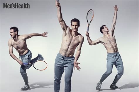 andy murray s muscles are on show as he demonstrates his phwoar hand for magazine shoot daily