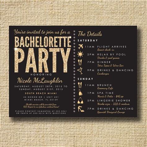 Bachelor Party Invitations Bachelorette Party Invitations Bachelorette Invitations