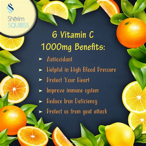 Those are the health benefits in taking vitamin c supplement. 7 vitamin c 1000mg benefits - Sherim Squibss Private Limited