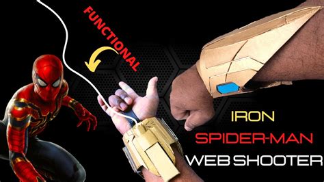 How To Make Iron Spider Web Shooter Functional Diy Web Shooter Easy Iron Spider Man Web