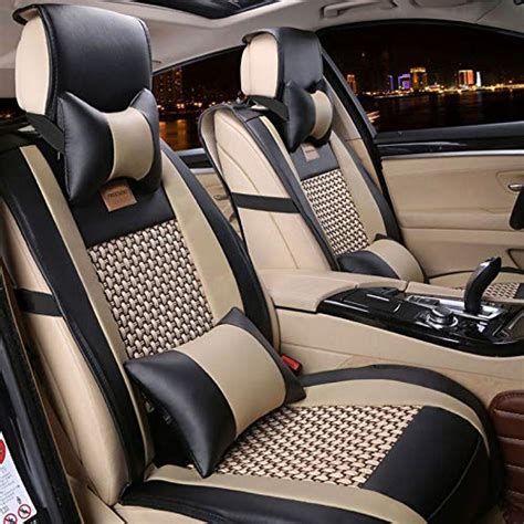 Car Seat Cover Cushions Pu Leather Furiauto Front Rear Full Set Car