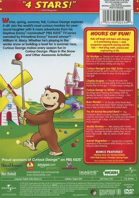 Curious George Plays In The Snow Dvd 2007 Dvd Empire