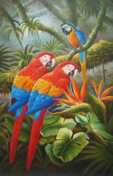 Parrot Oil Painting China Oil Painting And Oil On Canvas Painting Price