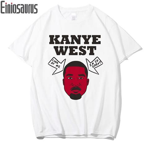 New Kanye West T Shirt Men Casual Hip Hop Cotton Short Sleeves T Shirt