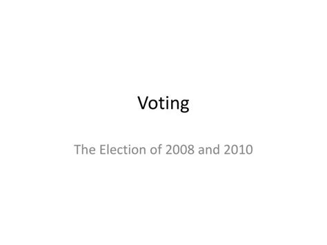 Ppt Voting Powerpoint Presentation Free Download Id2459018