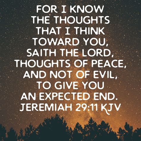 Jeremiah 2911 Kjv Faith Verses Encouraging Scripture I Will