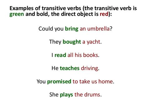 Click on one of the links below for a free online lesson verbs are doing or action words because they describe what the subject (noun or pronoun) of a sentence is doing. English: Parts of a Sentence - Transitive & Intransitive Verbs