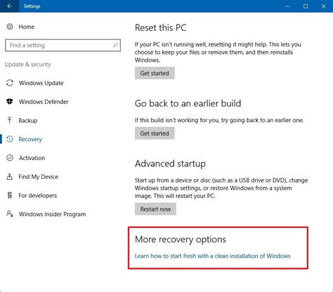 How To Use Refresh Windows To Do A Clean Install Of Windows 10