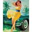 Retro Vintage Pin Up Girl Yellow Dress PINUP Canvas Art Print S  EBay