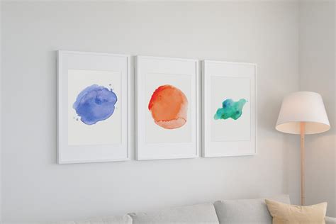 3 Piece Wall Art Prints Abstract Painting Set Of 3 Prints Etsy
