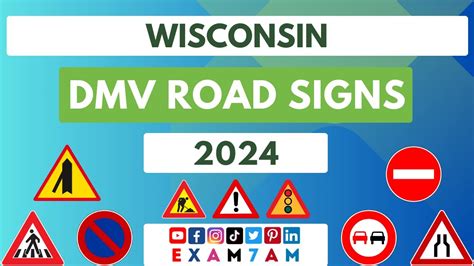 WISCONSIN DMV ROAD SIGN WRITTEN TEST | LEARN ROAD SIGNS IN 2024 | PASS