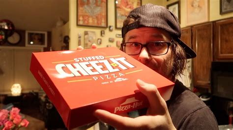 new pizza hut cheez it pizza review what i got for my birthday vlog youtube
