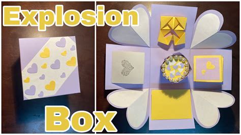 How To Make Explosion Box For Beginnerseasy Explosion Box Tutorial