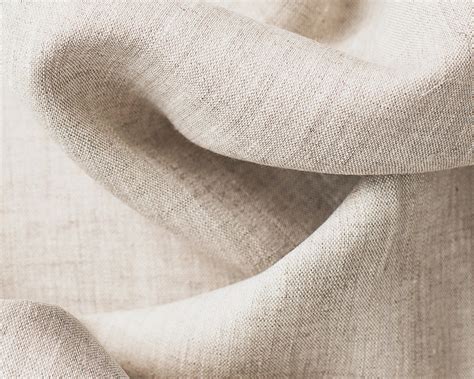 Natural Undyed Linen Fabric Softened Stonewashed Cm Etsy