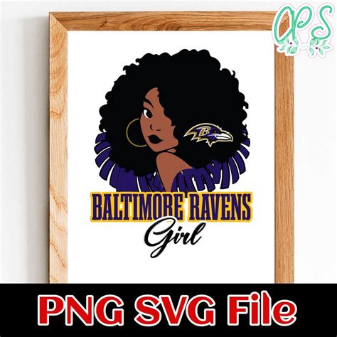 Baltimore Ravens Girl Png Svg File Template Custompartyshirts Studio