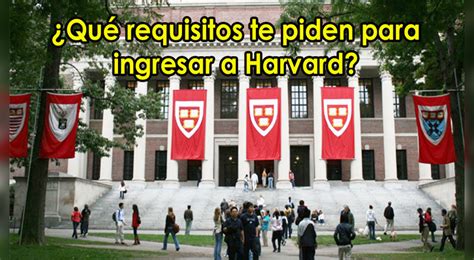 Cuáles Son Los Requisitos Para Ingresar A Harvard Desde México