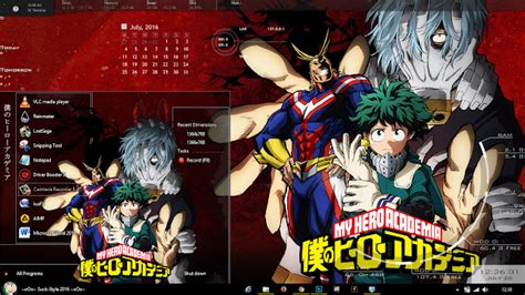 Theme Anime Windows 81 Boku No Hero Academia By Bashkara Anime Skin