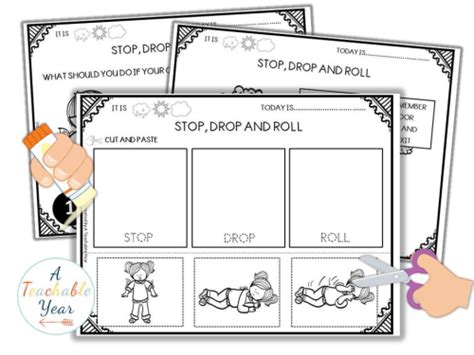 Stop Drop And Roll Worksheets Worksheets Master