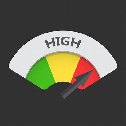 Level Risk Gauge Icon Vector Illustration Fuel