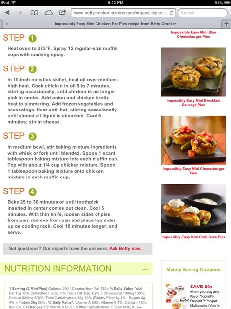 View top rated betty crocker pie crust mix recipes with ratings and reviews. Pin by Crafty McDaniel on Recipes | Mini chicken pot pie ...