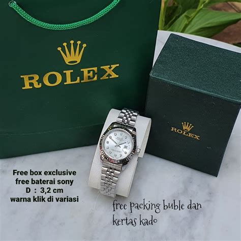 Jual Jam Tangan Wanita Rolex Oyster Date Kelengkapan Seperti Foto Ada 16 Warna Shopee