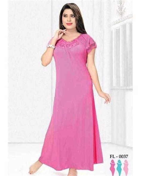 Pink Nighty Fl 0037 Flourish Nightwear Nighty Dikhawa Online Shopping In Pakistan