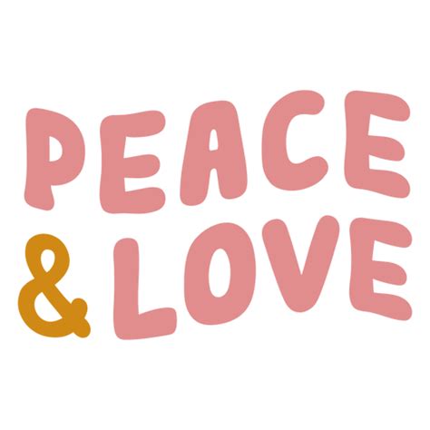 Peace And Love Png Designs For T Shirt And Merch