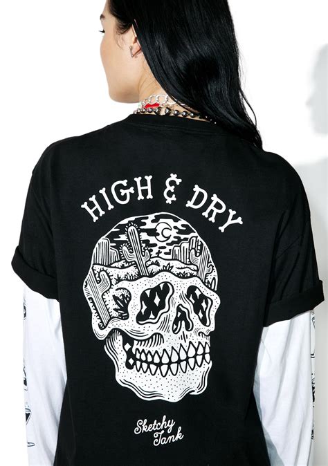 Leave in the lurch, out in the cold. Sketchy Tank High And Dry Tee | Dolls Kill