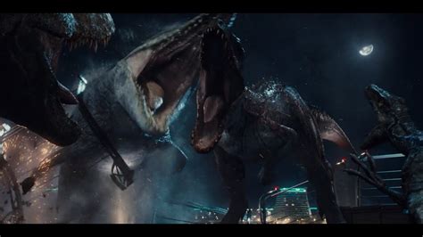 Jurassic World Indominus Rex Vs Tyrannosaurus Rex Fight Scene Otosection