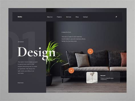 Design Interior Website Concept Interior Design Website Website Design Inspiration Layout