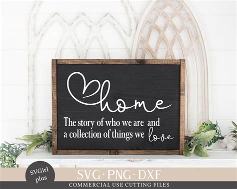 Home Svg Home Decor Svg Home Sign Svg Farmhouse Svg Cricut Etsy