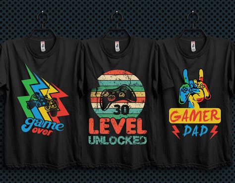 Awesome Gaming T Shirt Design And Free Mockup Download On Behance