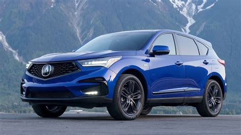 2019 Acura Rdx A Spec Driving Interior And Exterior Apex Blue Pearl