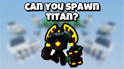 Can You Spawn Titan 🤔 Roblox Bedwars Youtube