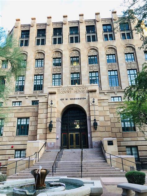 Entryway Of Historic Maricopa County Courthouse In Phoenix Arizona