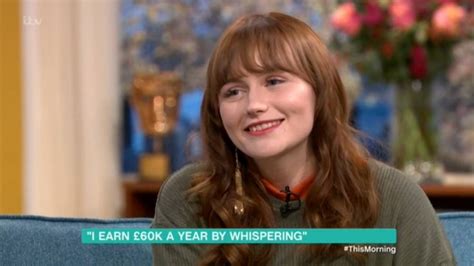 Youtube Whispering Girl Tells This Morning Viewers How She Earns £