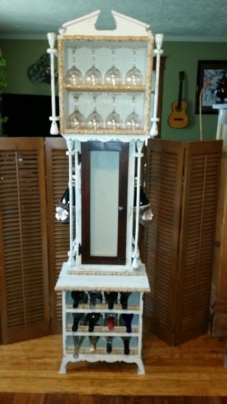 Upcycled Grandfather Clock To Wine Rack Diy Furniture Renovation