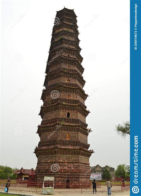 The Iron Pagoda Of Youguo Temple Kaifeng Henan China Editorial