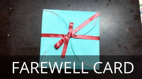 Let the alpaca bid a fond farewell for you! DIY - Goodbye Card / Farewell Card / multi fold card - YouTube