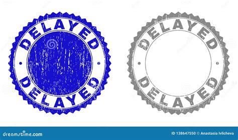 Grunge Delayed Scratched Stamps Stock Vector Illustration Of Pass