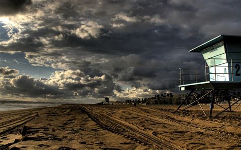 Beach Thunderstorm Wallpaper Wallpapersafari