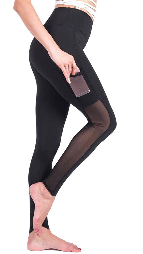 sayfut women s mesh yoga pilates pants athletic gym running workout exercise fitness tights