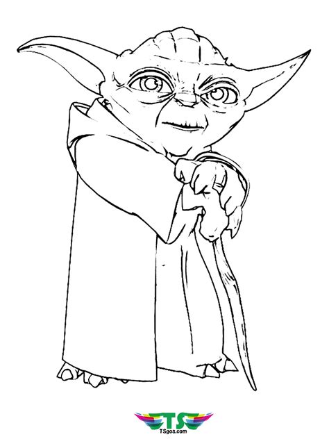 Star wars fans would agree that baby yoda is the cutest character ever in the star wars series. Star Wars Master Yoda coloring pages. - TSgos.com