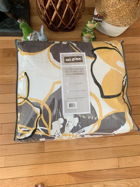 Mizone Allison Reversible Comforter Set In Yellowgrey Bed Bath And