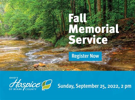 Ohio's Hospice of Miami County to Hold Fall Memorial Service on Sept. 25