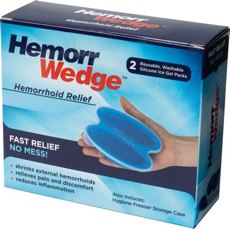 Buy Hemorrwedge Hemorrhoid Treatment Ice Pack Gel Freeze Pack Pair With Case Online At Lowest