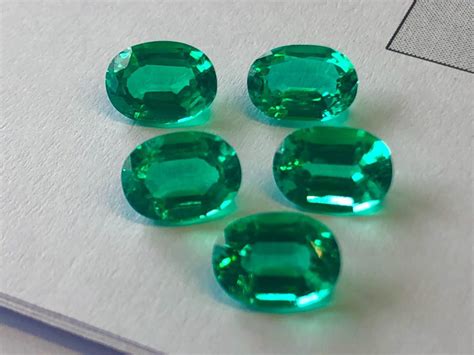 Pure Perfection In Lab Created Colombian Emeralds