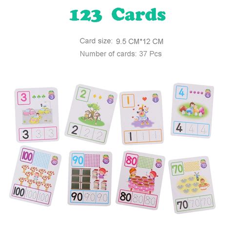 Children Flash Card Custom Printed Education Kid Abc Alphabed Number