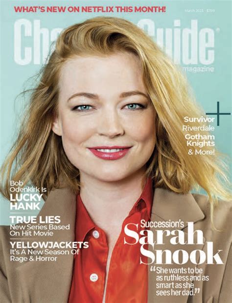 Best Of Sarah Snook On Twitter Sarah Snook Is On The Cover Of This Months Channel Guide