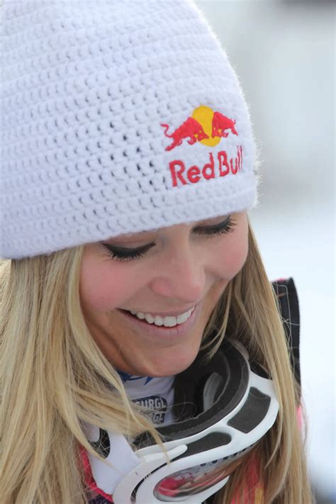 Lindsey Vonn Winning The Womens Alpine Skiing Downhill World Cup In